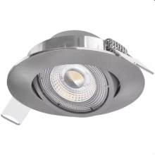 EMOS downlight LED Exclusive 5W 450lm/830 IP20; brushed, nickel