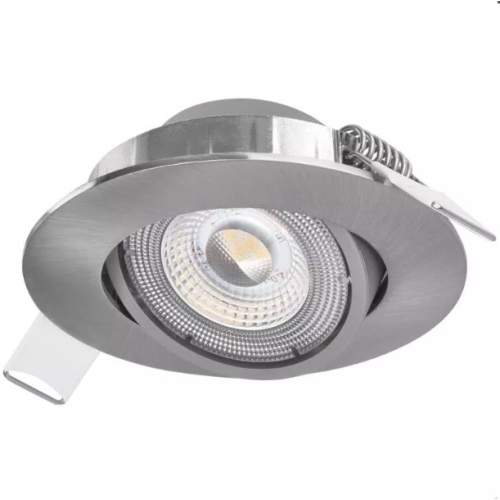 EMOS downlight LED Exclusive 5W 450lm/830 IP20; brushed, nickel