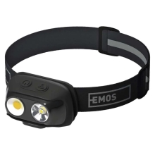 EMOS flashlight rechargeable 500lm/130m IP44; black