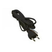 EMOS flexo cord 2x0.75mm straight fork.2m KF-H1 H03VVH2-F black Code: S19272