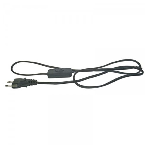 EMOS flexo cord 2x0.75mm with switch 2m KF-HK1 H03VVH2-F black Code: S09272