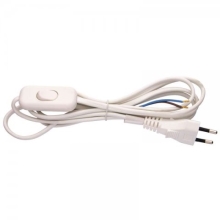 EMOS flexo cord 2x0.75mm with switch 2m KF-HK1 H03VVH2-F white Code: S08272