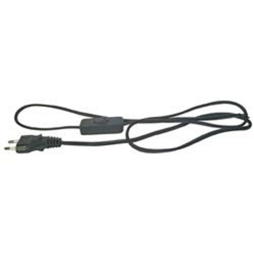 EMOS flexo cord 2x0.75mm with switch 3m KF-HK1 H03VVH2-F black Code: S09273