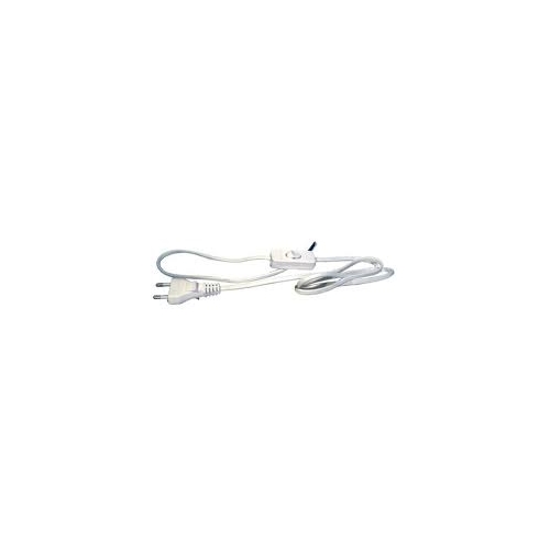 EMOS flexo cord 2x0.75mm with switch 3m KF-HK1 H03VVH2-F white Code: S08273