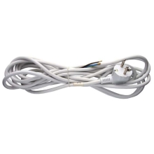 EMOS flexo cord 3x0.75mm angled fork.5m KF-CR2 H05VV-F3 white Code: S14375