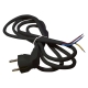 EMOS flexo cord 3x1.5mm angled fork.2m KF-CR2 H05VV-F3 black Code: S18322