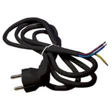 EMOS flexo cord 3x1.5mm angled fork.5m KF-CR2 H05VV-F3 black Code: S18325