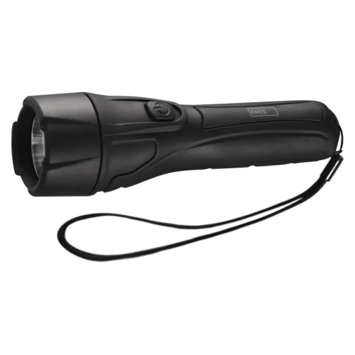 EMOS hand torch 2xAA 55lm/125m IPXX; black