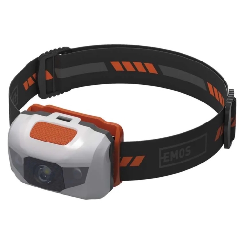 EMOS headlamp 3xAAA 85lm/65m IP43; white/orange