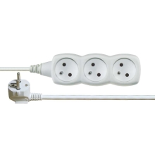 EMOS lead.ext. 3-set 3m without switches. P0313C 250V/10A H05VV-F3Gx1mm