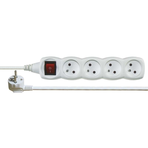 EMOS lead.ext. 4-set 5m with switch. P1415C 250V/10A H05VV-F3Gx1mm