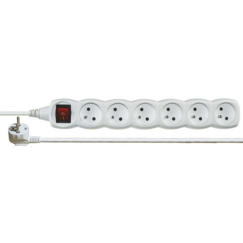 EMOS lead.ext. 6-set 2m with switch. P1612C 250V/10A H05VV-F3Gx1mm