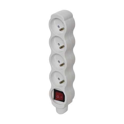 EMOS socket.for.mobile.supply 4-us.0m with switch. 250V/16A max. Code: P1400N