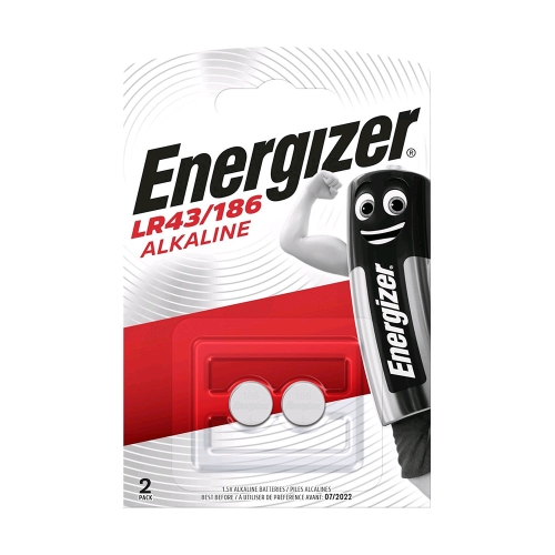 ENERGIZER alkaline button battery LR43/186; BL2