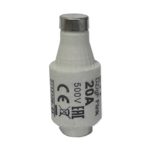 ETI fuse.ceramic DII-20A normal 500V blue