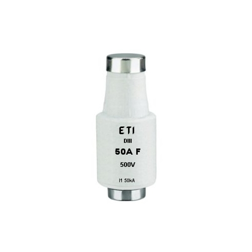 ETI fuse.ceramic DIII-50A normal 500V white