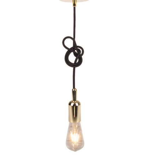 EUROLIGHT pendant lights. CABLE.LAMP 1xE27 IP20 200cm; brass