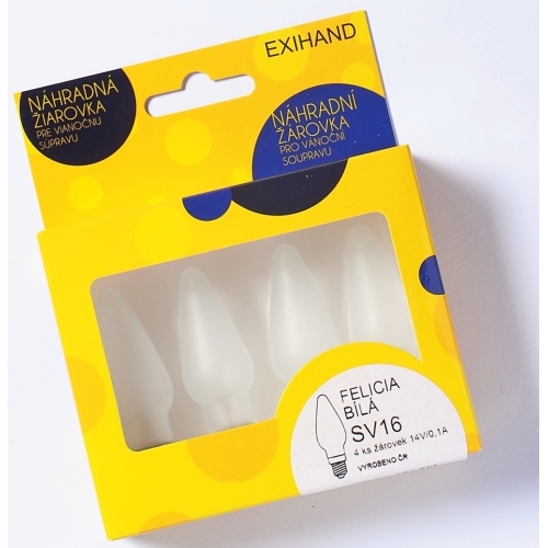 EXIHAND bath bulb. Felicia 14V/0.1A ; white blister-4