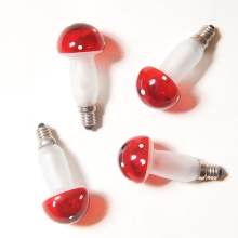 EXIHAND bath bulb. Toadstool 20V/0.1A ; red