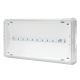 EXIT 1W LED 125 lm BASIC IP65 1h, illuminated in case of failure, white