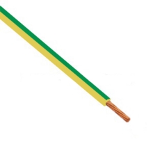 Flexible wire CYA 4mm; yellow-green