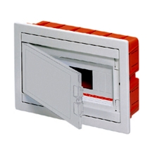 GEWISS distribution box.under.plaster GW40655 8mod. IP40 full, white door