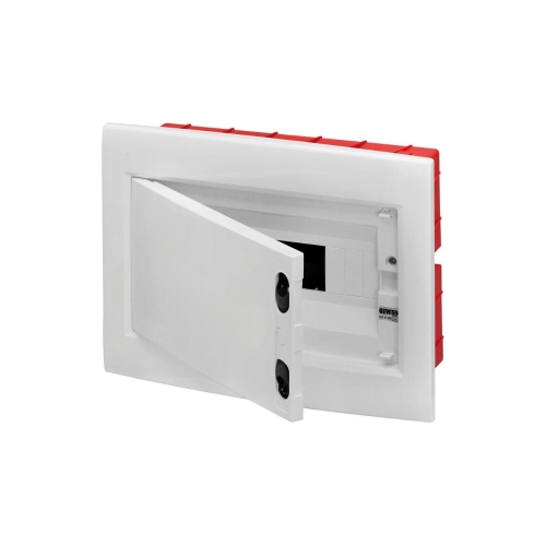 GEWISS distribution box.under.plaster GW40885BS 12mod. IP40 full, white door