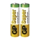 GP alkaline battery SUPER AA/LR6/15A; 2-shrink