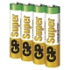 GP alkaline battery SUPER AAA/LR03/24A; BL4