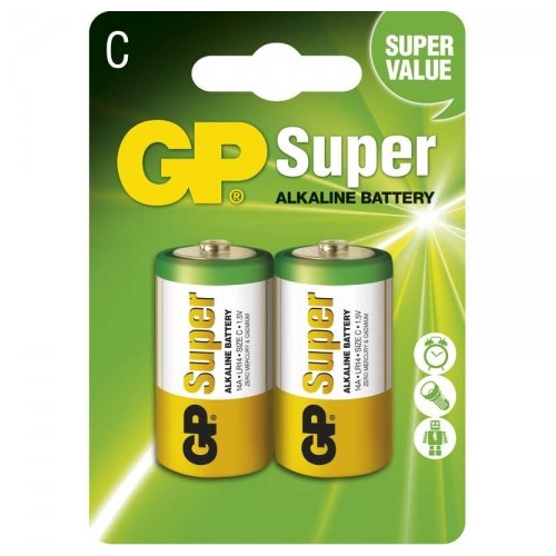 GP battery alkaline SUPER C/LR14/14A ;BL2