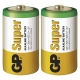 GP battery alkaline SUPER D/LR20/13A; 2-shrink