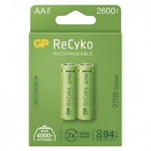 GP battery rechargeable RECYKO 2700mAh AA/HR6/ ;2PP