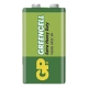 GP battery zinc chloride. GREENCELL 9V/6F22/1604G ;1-shrink