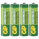 GP battery zinc chloride. GREENCELL AA/R6/15G; 4-shrink