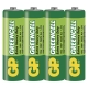 GP battery zinc chloride. GREENCELL AA/R6/15G; 4-shrink