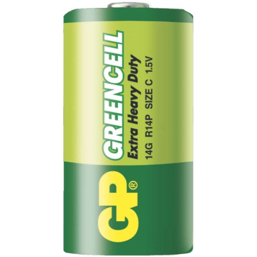 GP battery zinc chloride. GREENCELL C/R14/14G ;2-shrink