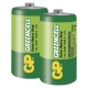 GP battery zinc chloride. GREENCELL D/R20/13G ;2-shrink