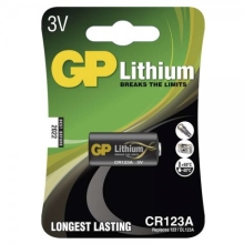 GP lithium battery 3V/1400mAh CR123A