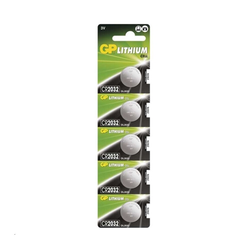 GP lithium-button battery. 3V/210mAh CR2032