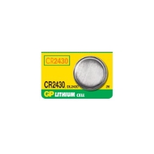 GP lithium-button battery. 3V/270mAh CR2430