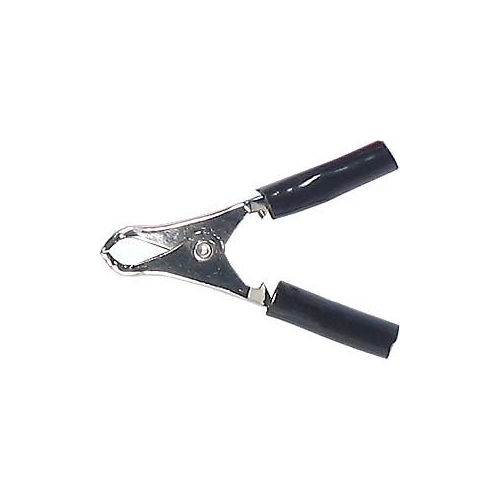 HADEX alligator clip 10A black l=50mm