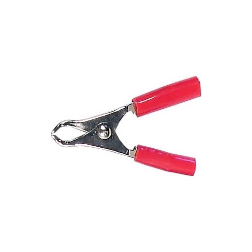 HADEX alligator clip 10A red l=50mm