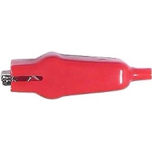 HADEX alligator clip 20A red l65mm + insulation