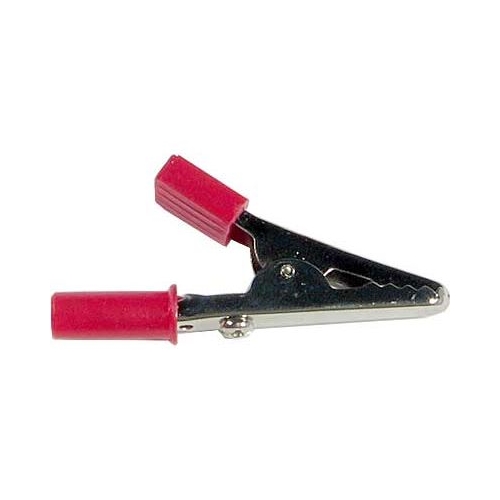 HADEX alligator clip.for.banana.insulated.red.l=55mm