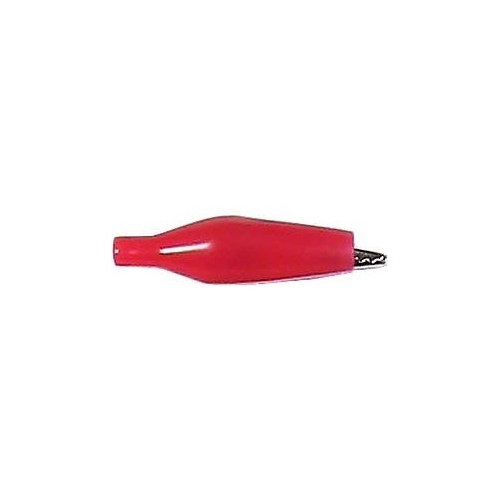 HADEX alligator clip.insulated 37mm red / K0523/