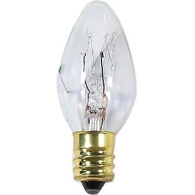 HADEX bulbs. clear candle 7W E12 240V 23x55mm