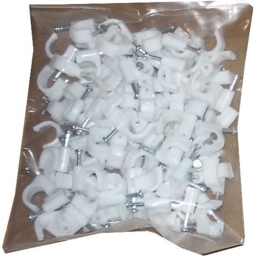 HADEX cable clip 8mm white