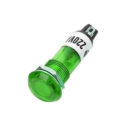 HADEX Indicator light 230V with green glow plug for 10mm hole