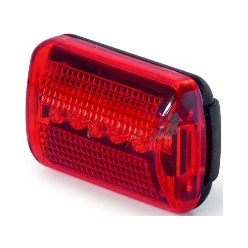 HADEX Rear bicycle light - 5xLED flasher, 2xAAA power supply