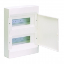 HAGER distribution board.on.plaster VD212PD 24mod. IP40 full, white door